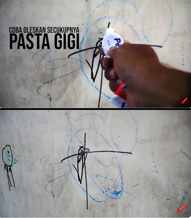 Tanpa perlu cat ulang, begini trik ampuh bersihkan coretan spidol di dinding hanya pakai 1 bahan dapur
