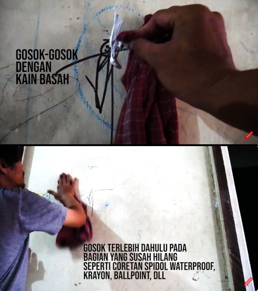 Tanpa perlu cat ulang, begini trik ampuh bersihkan coretan spidol di dinding hanya pakai 1 bahan dapur