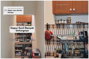 Dapur sempit bak gang senggol ini bikin pemilik rumah mutar otak untuk menatanya, intip 9 potretnya