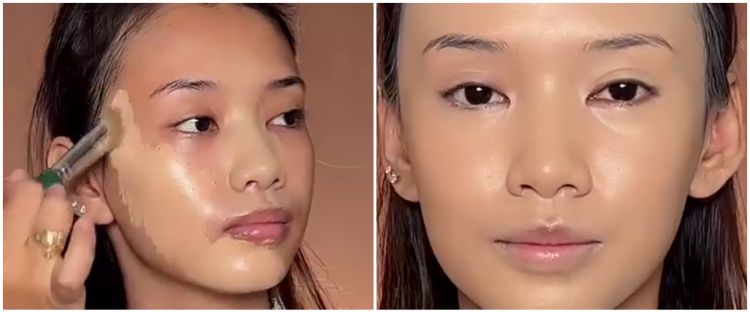 Trik agar complexion tak mudah luntur pada kulit berminyak meski cuma pakai 1 layer foundation