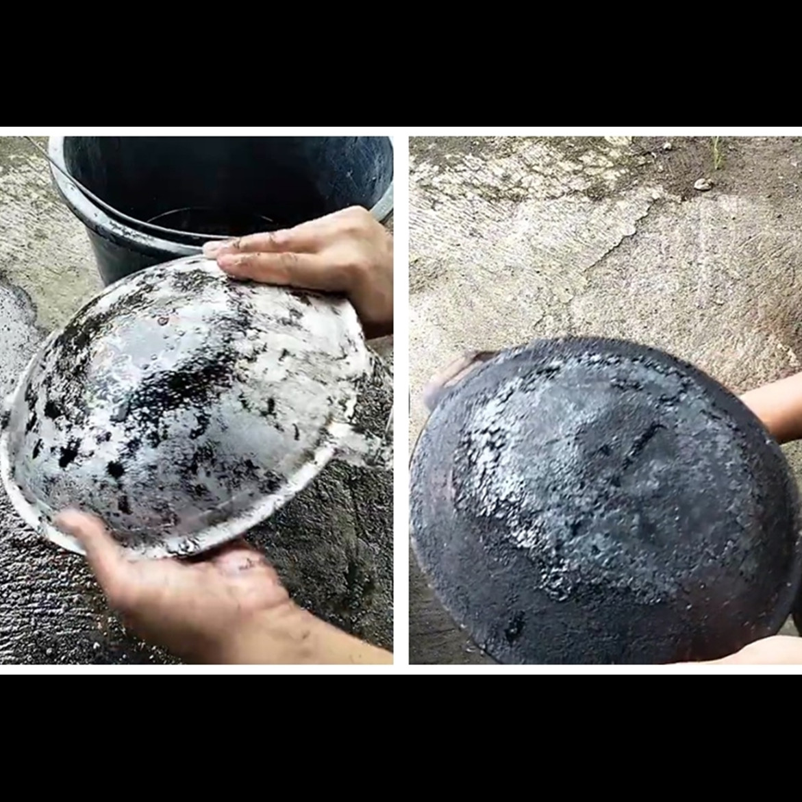 Trik hilangkan kerak gosong di pantat wajan tanpa direndam air panas, hanya tambah 2 bahan dapur