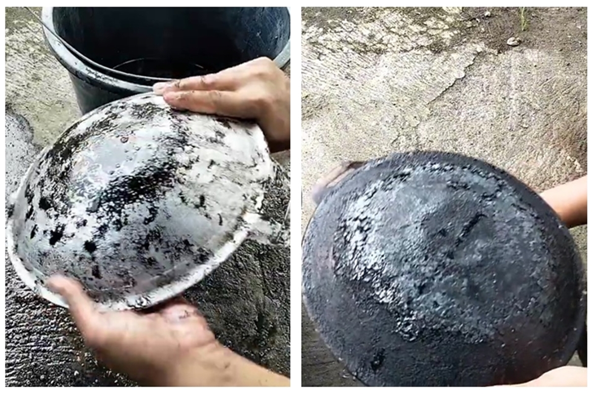 Trik hilangkan kerak gosong di pantat wajan tanpa direndam air panas, hanya tambah 2 bahan dapur