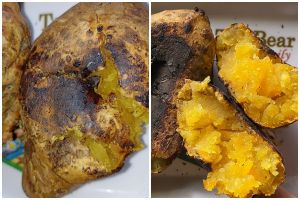 Cara memanggang ubi cilembu agar madu keluar tanpa oven dan air fryer