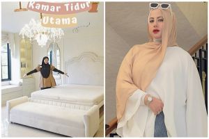 Tasyi Athasyia makeover kamar tidur mewahnya, intip 10 potretnya, furnitur serba warna emas