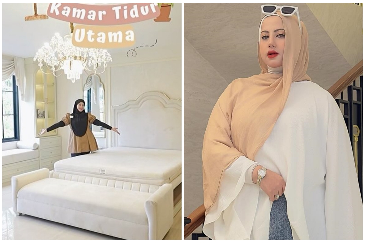 Tasyi Athasyia makeover kamar tidur mewahnya, intip 10 potretnya, furnitur serba warna emas