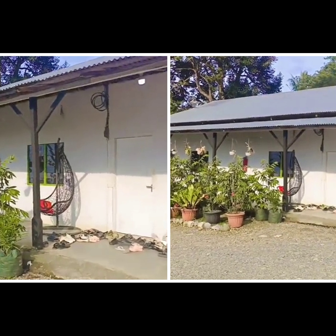 Luarnya terlihat sederhana berdinding papan, 9 potret dalam rumah ini mewah pol serba warna emas