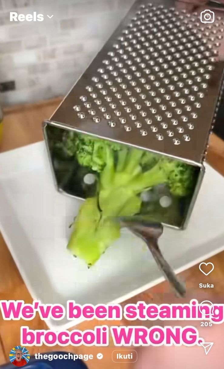 Aksi warganet tunjukkan fungsi lain parutan untuk memasak, ide cemerlang saat tak ada saringan kukusan