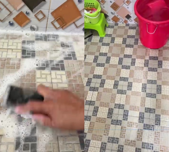 Trik agar lantai kamar mandi kotor jadi kinclong bebas bau, cuma pakai ramuan 1 bumbu masakan
