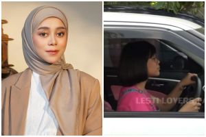 9 Potret lawas Lesty Kejora saat belajar nyetir mobil, gayanya bikin salfok disebut mirip Anjali