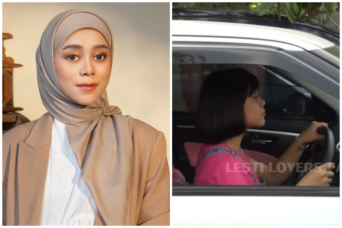 9 Potret lawas Lesty Kejora saat belajar nyetir mobil, gayanya bikin salfok disebut mirip Anjali