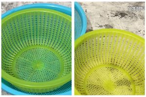 Trik hilangkan jamur hitam mengerak di saringan tanpa disikat, cuma pakai 2 bahan dapur