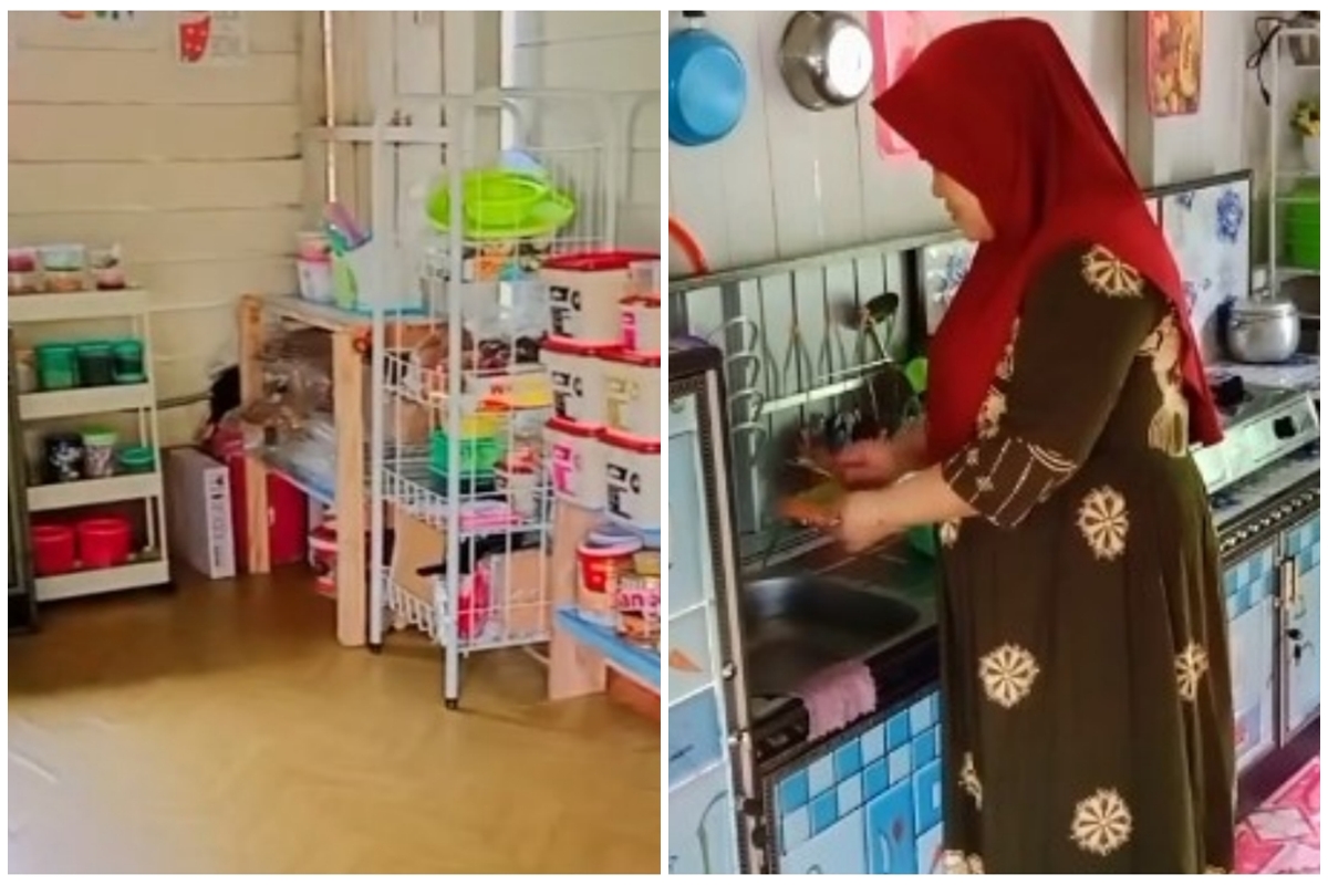 Bikin betah masak meski dapur berdinding kayu tanpa kitchen set, ini 7 potretnya, penataannya apik pol