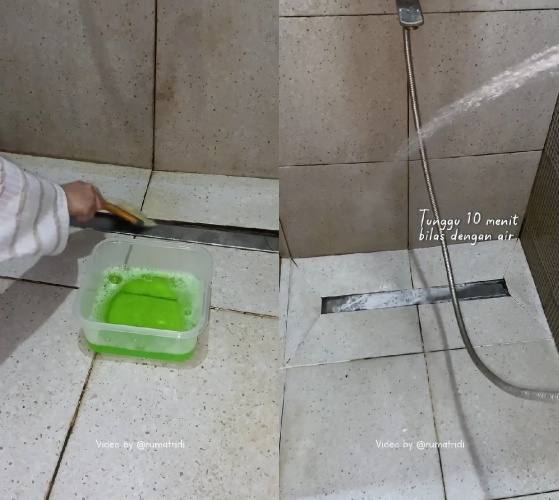 Trik simpel bersihkan dinding kamar mandi buluk berkerak modal Rp5 ribu, kesat lagi tak bikin jijik