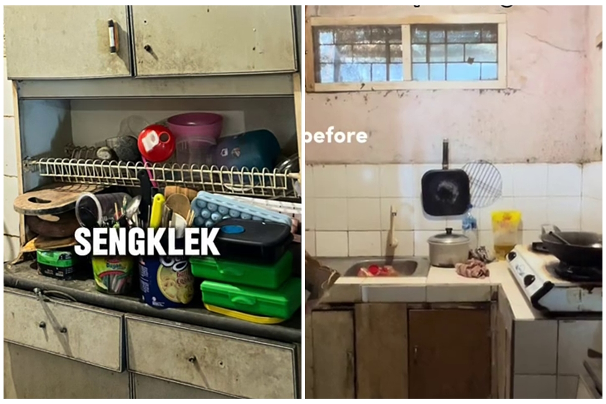Dapur buluk ibu dimakeover low budget jadi kian nyaman, 9 potretnya sederhana tapi menawan
