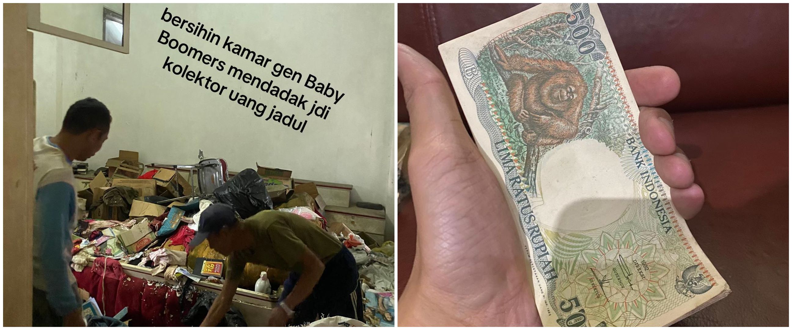 Kisah pria mujur tetiba jadi kolektor uang kuno usai bersihin kamar baby boomers, ini 11 penampakannya