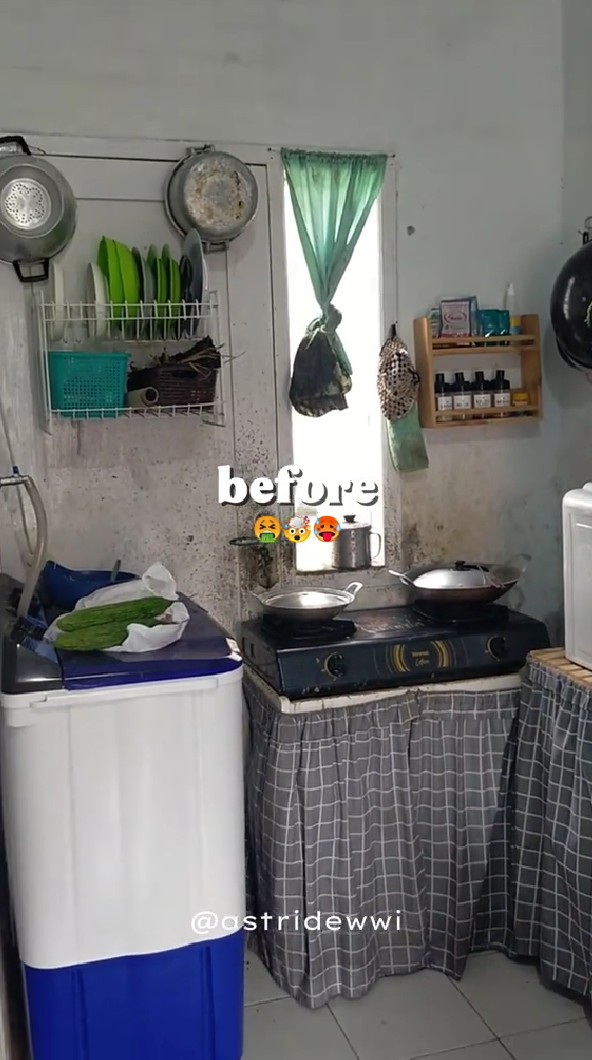 Dari buluk jadi estetik, 9 potret makeover dapur rumah subsidi ini meski sederhana bikin betah masak