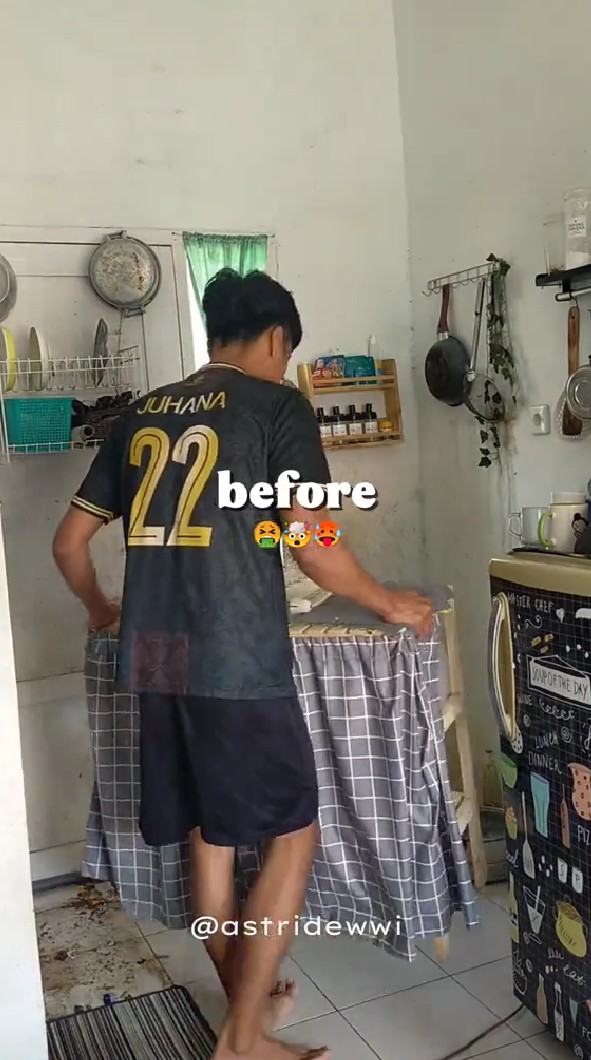 Dari buluk jadi estetik, 9 potret makeover dapur rumah subsidi ini meski sederhana bikin betah masak