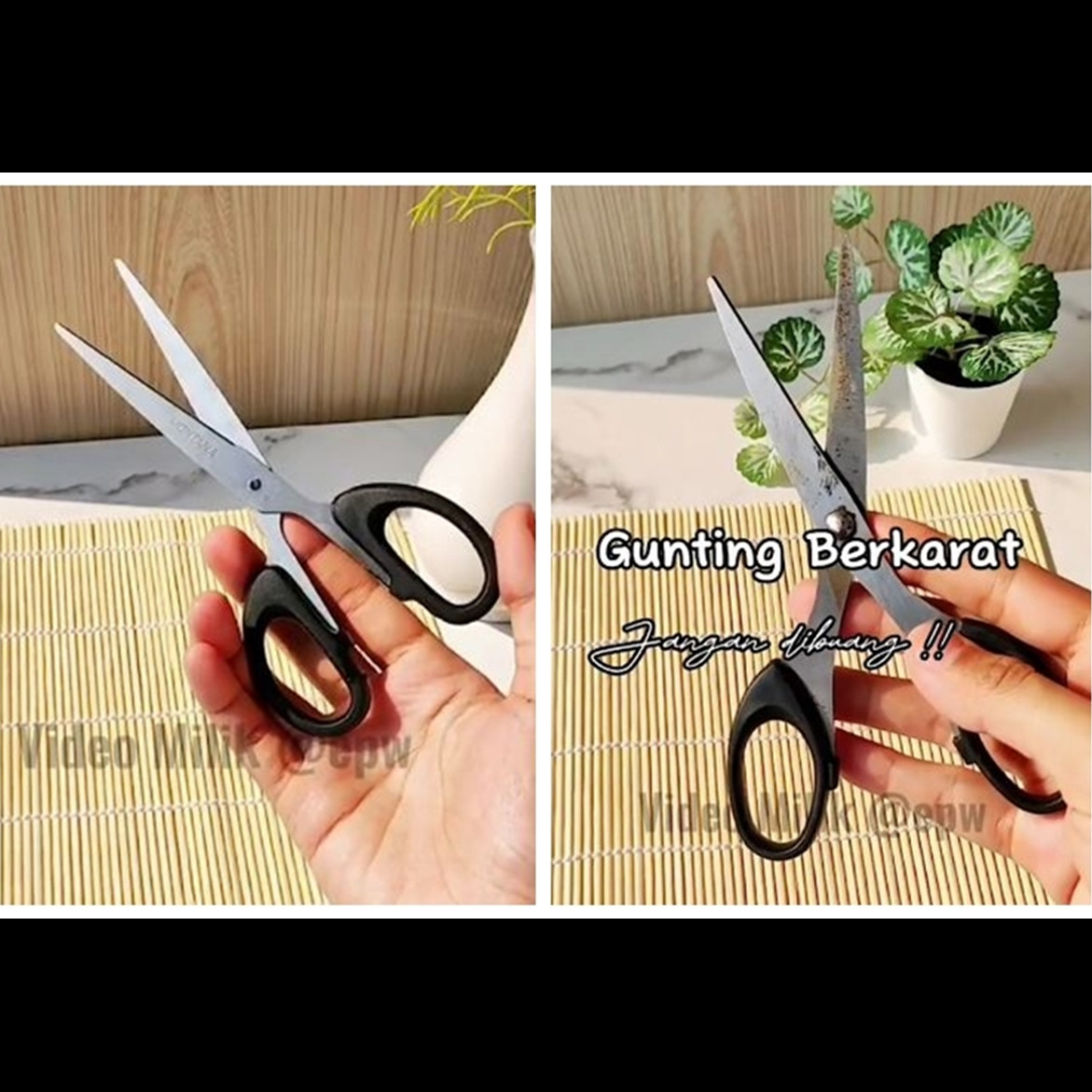 Trik menghilangkan karat gunting dalam 5 menit tanpa diampelas, cuma dengan 2 bahan dapur