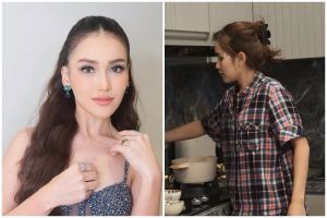 Pindah usai puluhan tahun tinggal di Depok, 9 potret dapur rumah baru Ayu Ting Ting berlapis granit