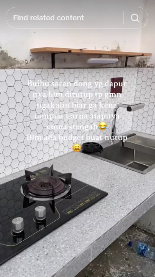 Bujet pas-pasan, wanita ini bikin dapur rumah subsidi ala semi outdoor, 7 potretnya tuai cibiran