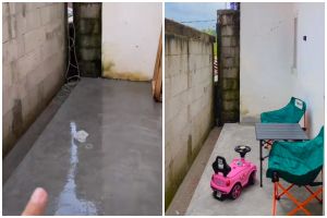 Bujet pas-pasan, wanita ini bikin dapur rumah subsidi ala semi outdoor, 7 potretnya tuai cibiran