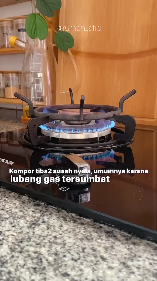 Tak usah panggil teknisi, ini trik simpel atasi api kompor tanam tidak menyala pakai 1 alat sederhana