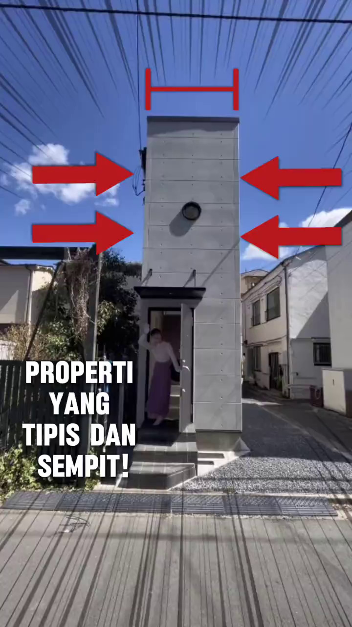 Lebarnya cuma 2 meter, 9 potret dalam rumah super tipis ini penataannya bikin kagum tak terasa sumpek