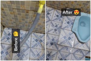 Trik bersihkan kerak kamar mandi membandel modal Rp3 ribuan, hasil jadi kinclong