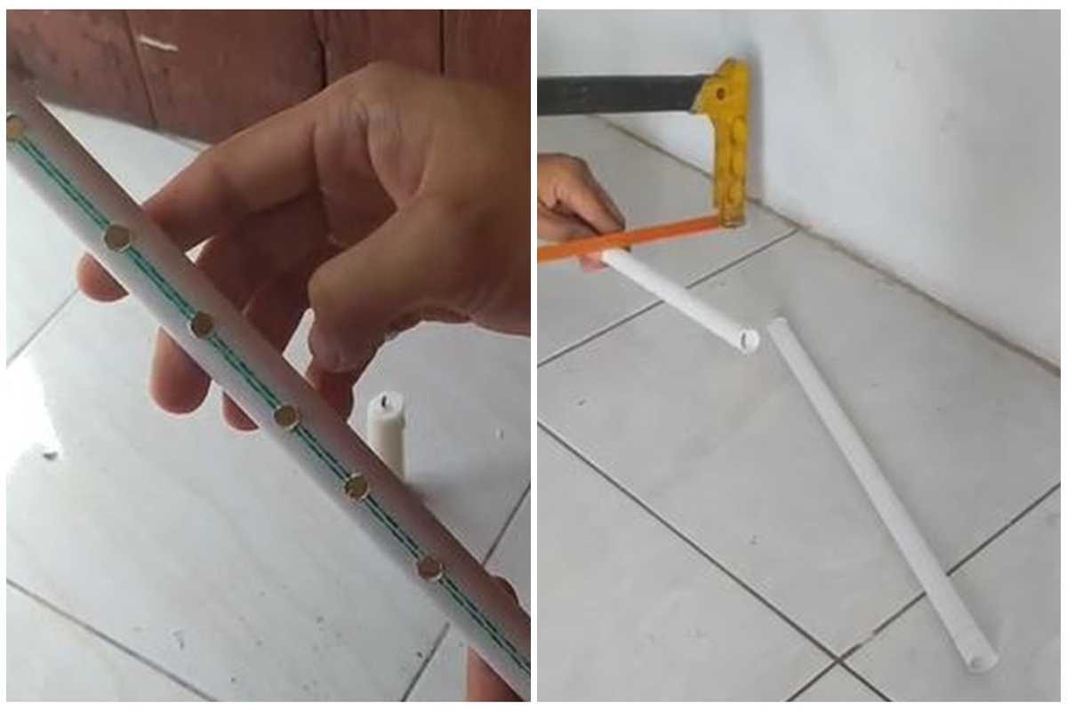 Pria ini perlihatkan fungsi lain paralon, niatnya kreatif justru berakhir gabut