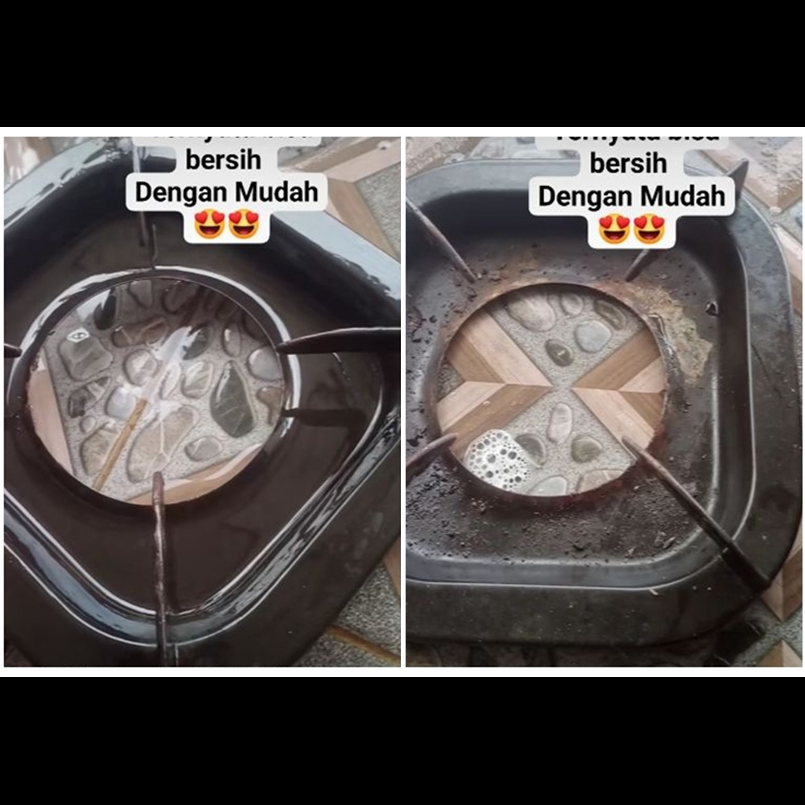 Trik bersihkan tatakan kompor berminyak dan berkerak tanpa direndam air panas, pakai 3 bahan dapur
