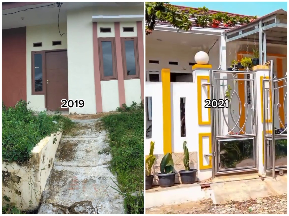 Huniannya dihina mirip gubuk, 9 potret rumah subsidi usai renovasi ini hasilnya estetik bikin mupeng