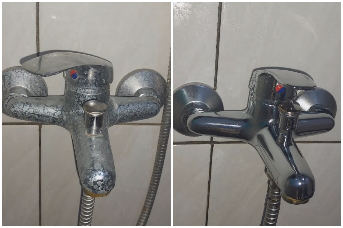 Tanpa citrun, ini trik bersihkan kerak pada kran air hanya gunakan tambahan 2 bahan dapur