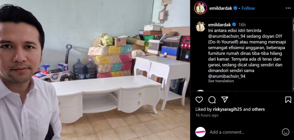 Nggak ambil pusing tanggapi efisiensi, Emil Dardak bongkar kelakuan Arumi Bachsin demi bisa renovasi