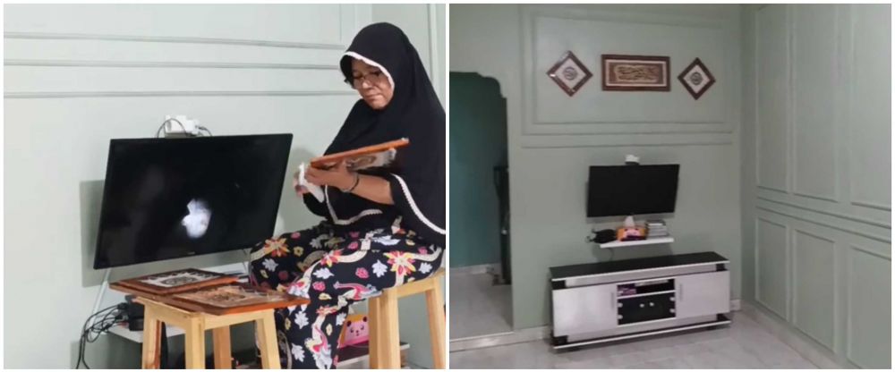 Dimulai dari gabut hasilnya bikin takjub, emak-emak ini makeover ruang keluarga jadi American Style
