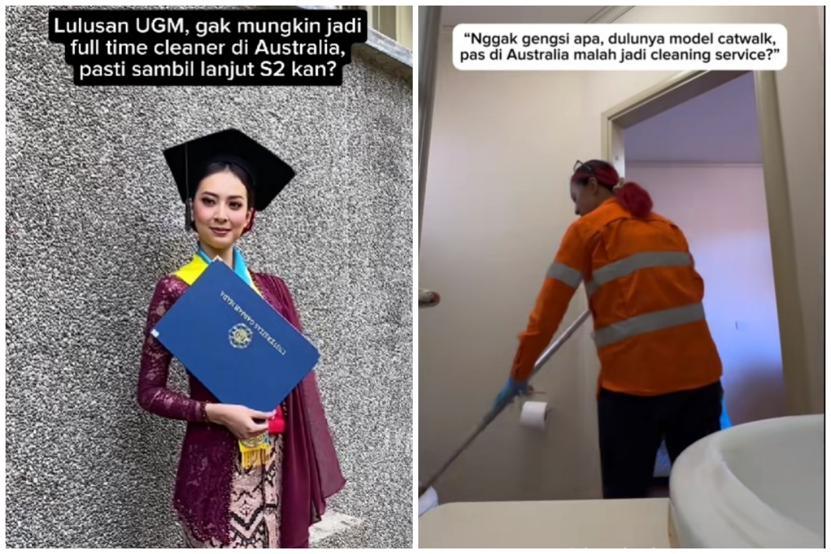 Disindir lulusan UGM cumlaude jadi cleaning service, wanita ini balas pamer hasil kerja fantastis