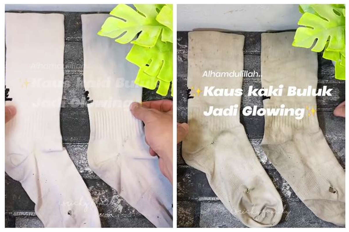 Trik mencuci kaus kaki dekil bau pakai 2 bahan dapur, kembali putih tanpa direndam cairan pemutih