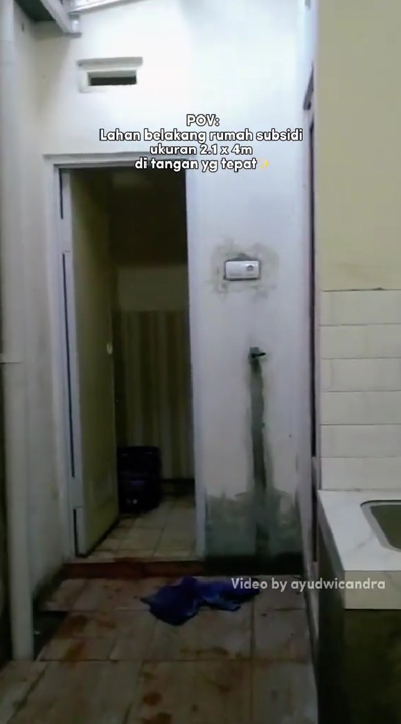 Lahan sempit rumah subsidi direnovasi jadi dapur mungil low bujet, 9 potretnya simpel tapi estetik