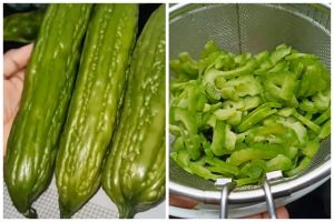 Cara menghilangkan rasa pahit pada pare sebelum dimasak, tak perlu diremas dengan garam