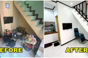 Awalnya berantakan dan semrawut, begini 11 before-after rumah mungil dua susun jadi minimalis modern
