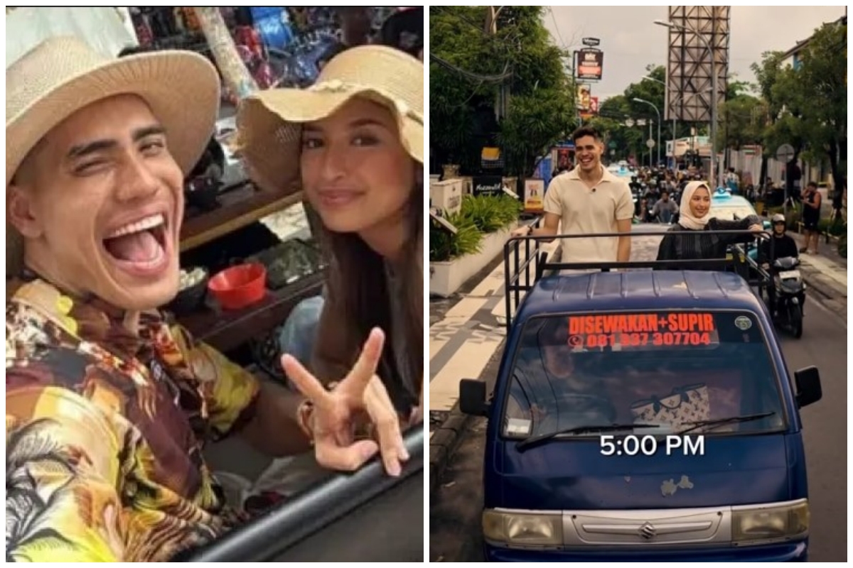 9 Momen Jennifer Coppen bagi-bagi sembako di jalanan bareng Aisar Khaled, gaya outfitnya bikin salfok