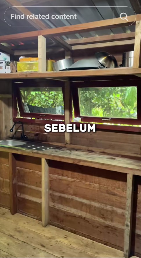 Definisi suami idaman, pria ini makeover dapur kayu istri, 9 potret hasilnya jadi tampak mewah