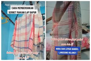 Trik bersihkan serbet dapur bau apek dan kumal ala bapak-bapak ini simpel tak perlu direndam sitrun