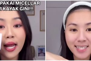 Jangan asal diusap, ini trik effortless pakai micellar water buat hapus makeup agar wajah tak breakout