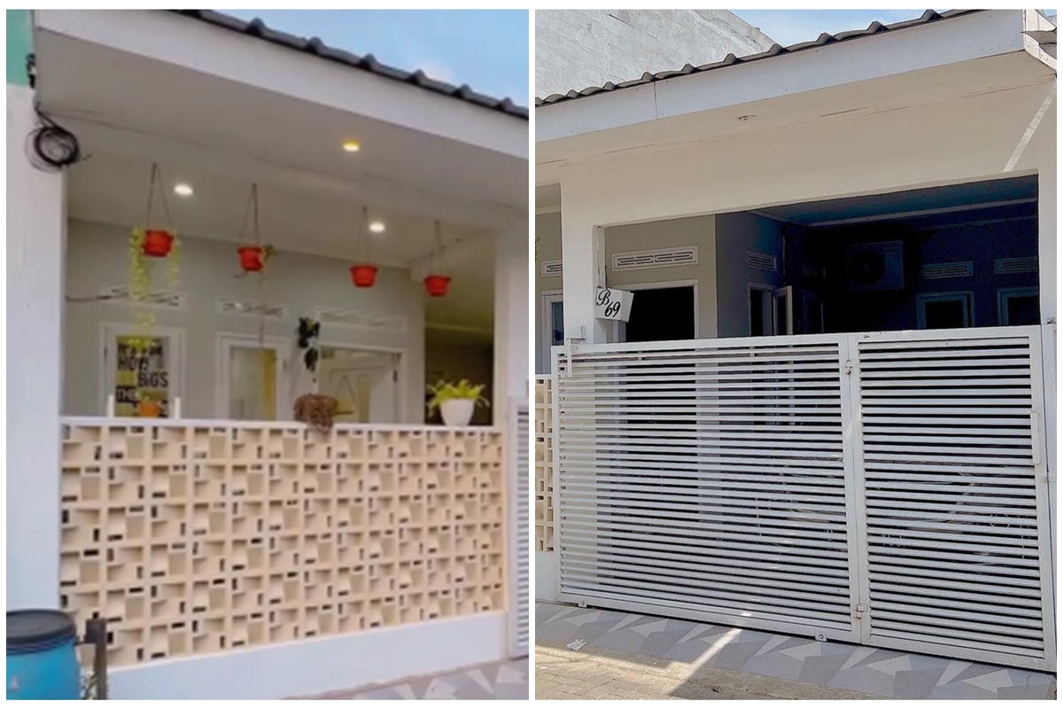 Dari luar tampak pendek, penampakan rumah mini ini punya teras sempit tapi cantik, intip 11 potretnya