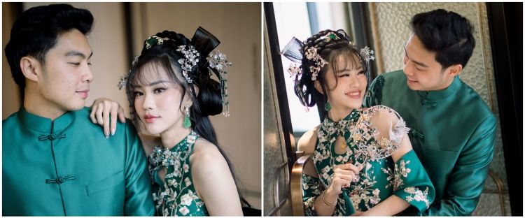 Pesonanya disebut mirip putri kerajaan Cina, ini 7 detail makeup Jessica Jane saat acara sangjit