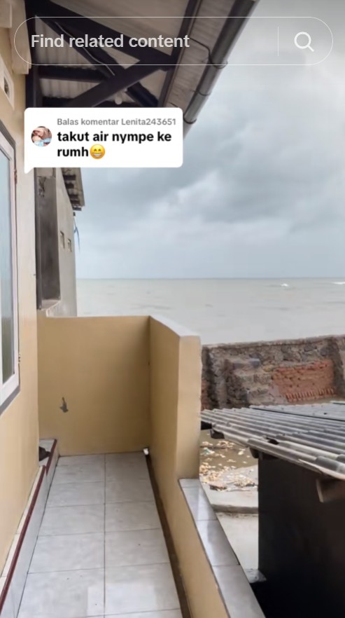 Viral pria spill rumahnya tanpa jarak dengan laut lepas, 9 potretnya bikin nggak bisa tidur nyenyak