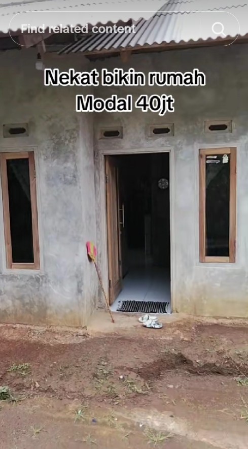 Wanita ini bangun rumah mungil modal 40 juta, 9 potret hasilnya malah bikin netizen nggak percaya