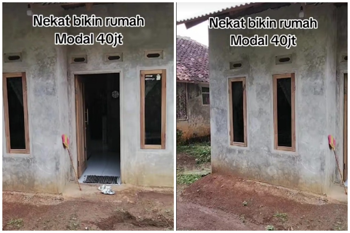 Wanita ini bangun rumah mungil modal 40 juta, 9 potret hasilnya malah bikin netizen nggak percaya