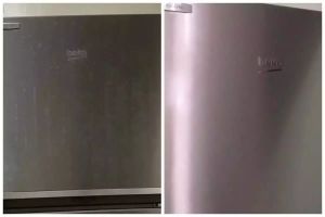 Hanya pakai 2 bahan, ini cara bersihkan pintu kulkas bisa kinclong seperti baru