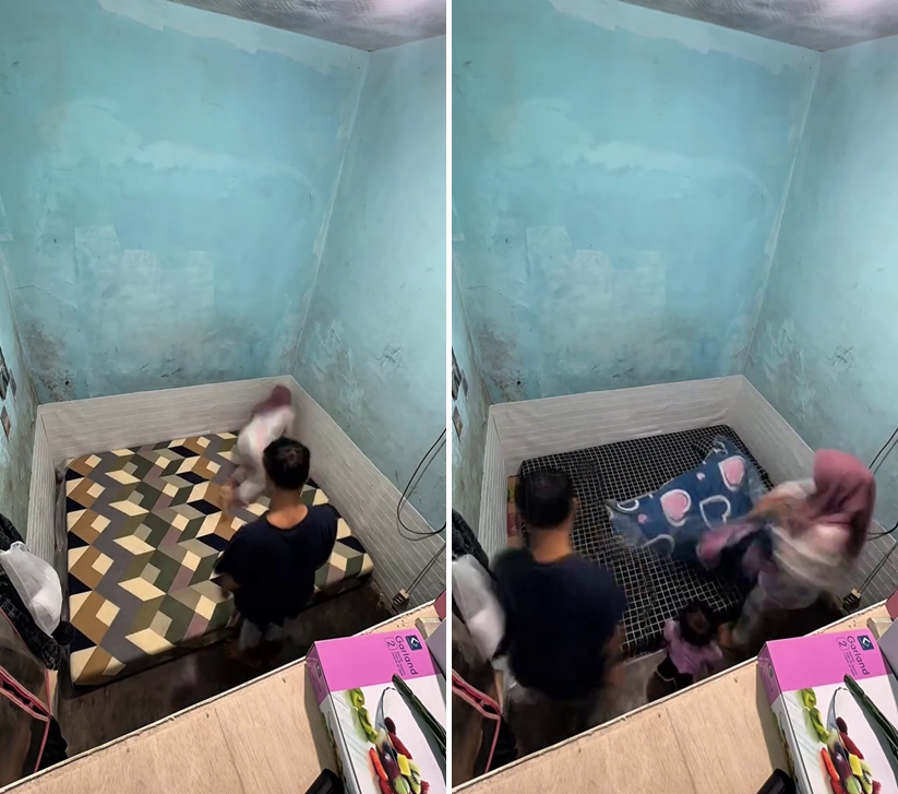 Pasutri ini bagikan kegiatan makeover kamar minimalis, lantai dan dindingnya bikin merinding